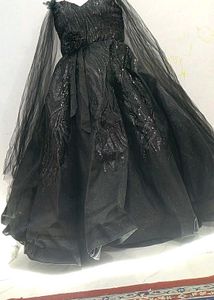 Stunning Black Sequin Gown