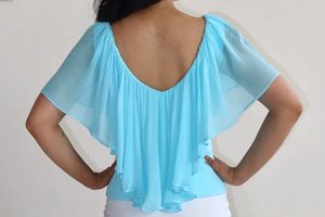 ShopDiris Flowy Off-Shoulder Ruffle Top
