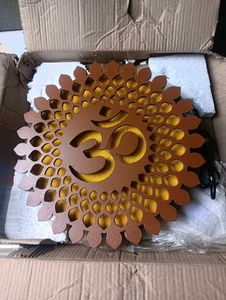 OM Mandala Wooden  Wall Hanging for Home Dec