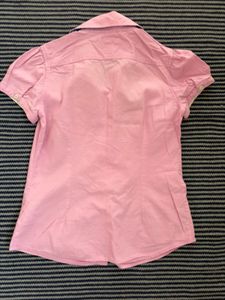 Tommy Hilfiger Pink Short Sleeve Women Shirt