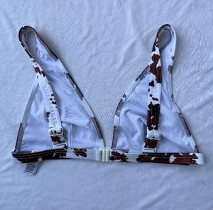 ASOS Cow Print Bikini Top