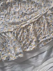 Flowy Floral Print Tiered Skirt