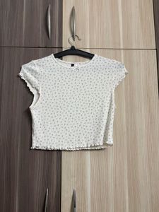 12 H&amp;M Jersey Ribbon top