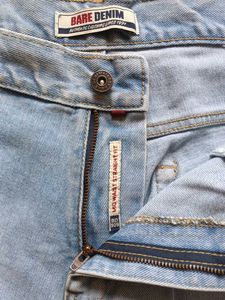 Light Wash Denim Jeans for Men