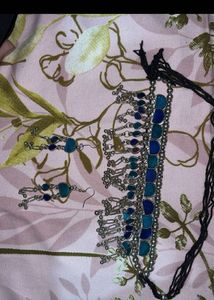Bohemian Choker Necklace &amp; Earrings Set