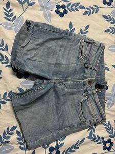 Light Wash Denim Shorts