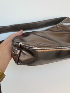 Chic Metallic Silver Shoulder Bag