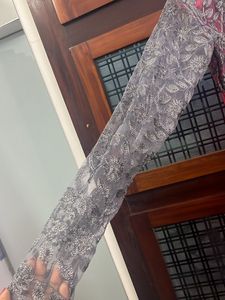 Full Sleeves Ash and Rose Kurta