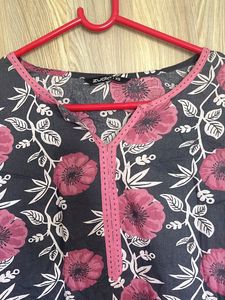 Floral Print Kurta