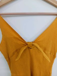 Mustard Yellow Knit Dress