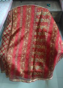 Red &amp; Gold saree