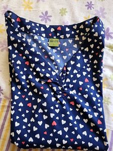 Heart printed Top - L Size