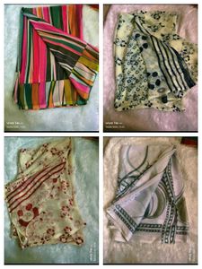 Combo of chiffon sarees..