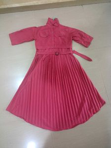Chic Pink Midi Dress