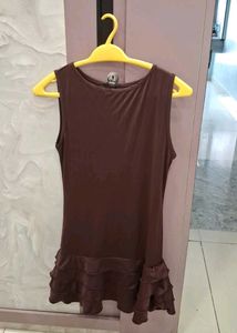 🔻 LOWEST price -Brown Sleeveless Mini Dress