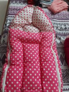 Pink Baby Carrier Cum Sleeping Bag
