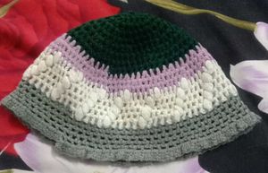 Boho Crochet Knit cap