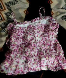 Floral Ruffle Cami Top