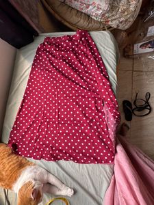 berrylush Chic Polka Dot Midi Skirt