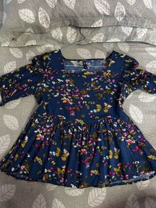 Butterfly Print top worn once