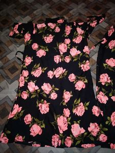 Floral Print Kurta and Palazzo Set