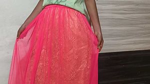 Pink Ethnic Skirt