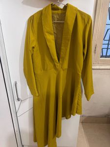 Stylish Yellow Asymmetrical Kurta