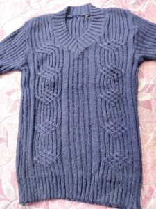 Stylish Purple Knit Sweater