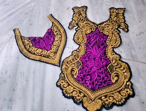 NECK PATCH RESHAM WORK
