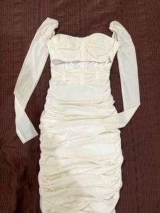 Elegant corset Ruched Sheath Dress
