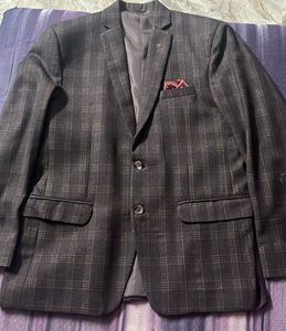 Stylish Plaid Blazer