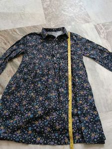 Floral Print Button-Up Mini Dress