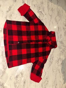 Red & Black Plaid Flannel Shirt