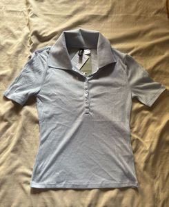 Light Blue Polo Top