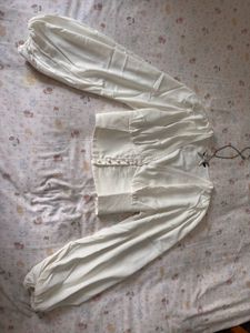 Chic White Puff Sleeve Top