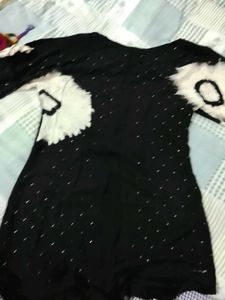 Black &amp; White Tie-Dye dress