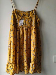 Mustard Floral Sundress