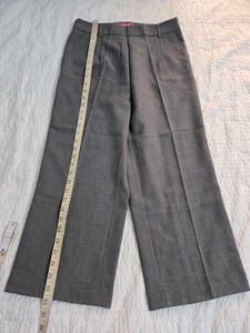 Classic Grey Wide-Leg Trousers waist 30~32