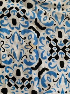 Blue Print Cotton Kurta soft material