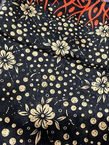 Black Saree Polysilk