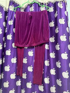 Elegant Maroon Kurta with Embellishments + pant