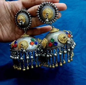 Boho Jhumka Earrings