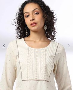 Elegant Cream Kurta Set