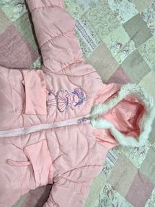 Cute Pink Padded Girls' Jacket