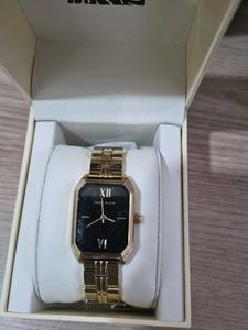 Anne Klein Gold Watch with black dial