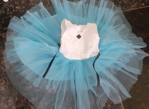 New Trendy Skyblue Kids Frock