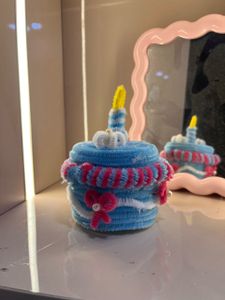 Handmade Pink Birthday Cake Decor