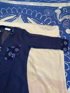 High V Neck 3qtr Slv Brand New Transparent Kurti