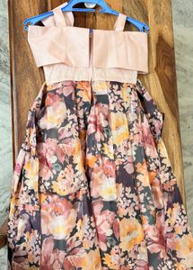 Floral Print Off-Shoulder Dress