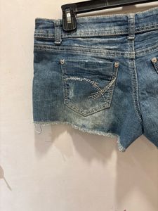 Distressed Denim Shorts